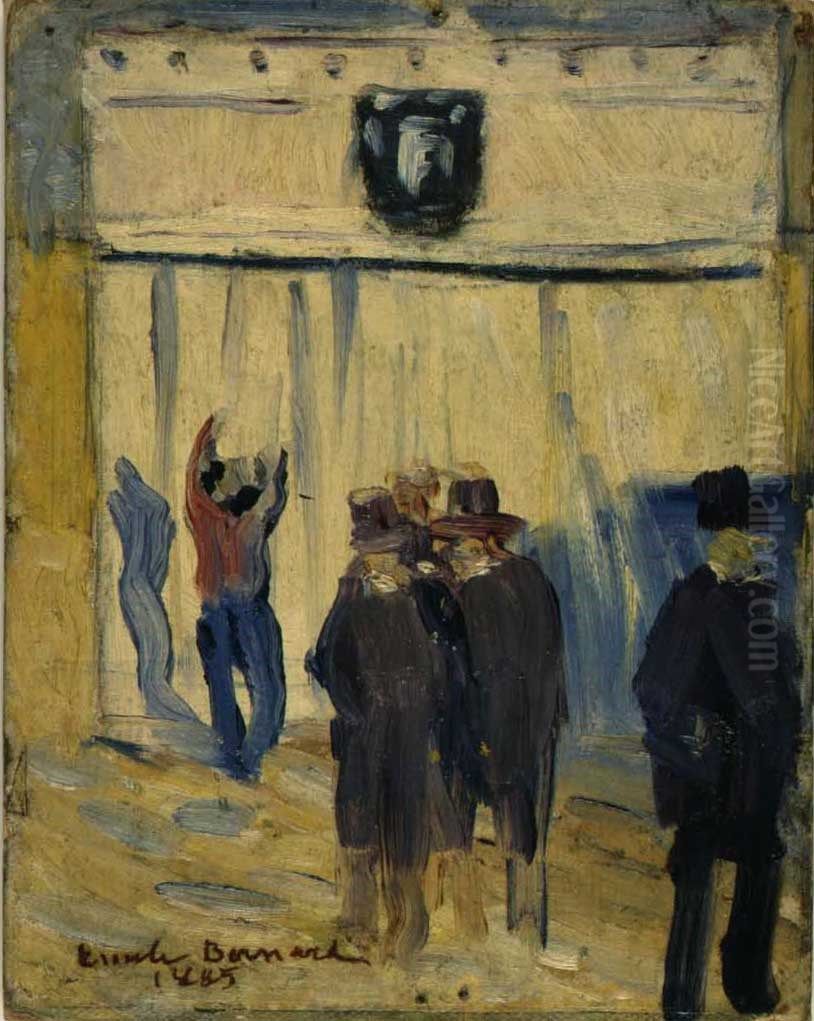 Draps mortuaires Oil Painting by Emile Bernard