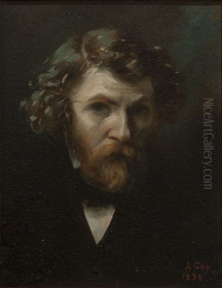 Self-portrait Oil Painting by Auguste Goy