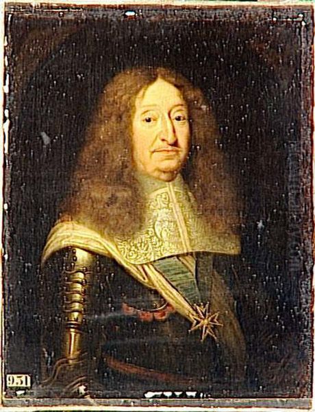 Portrait of Cesar, Duke of Vendome Oil Painting by Pierre Mignard I