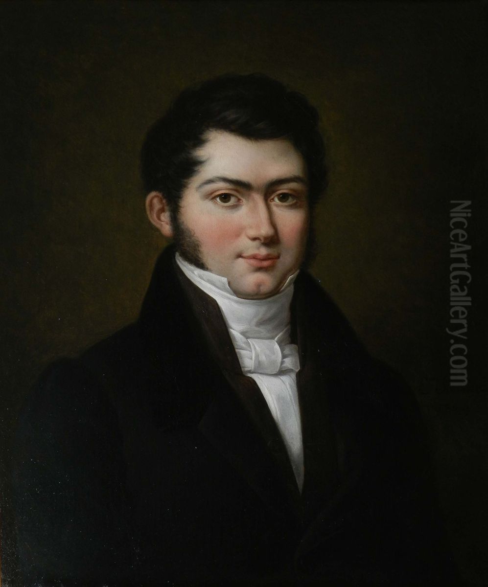 Portrait of Leonce Angrand Oil Painting by Eugenie Servieres