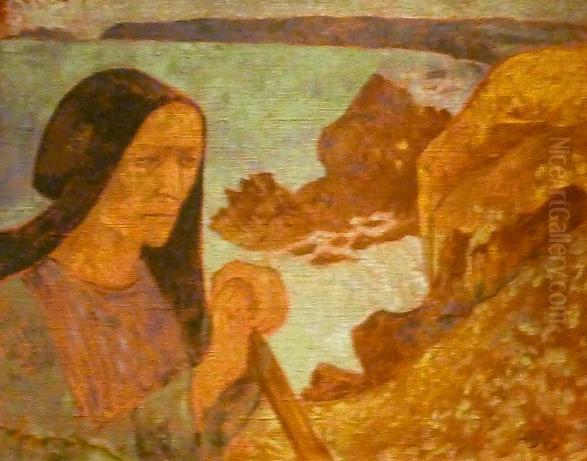 La vieille du Pouldu Oil Painting by Paul Serusier