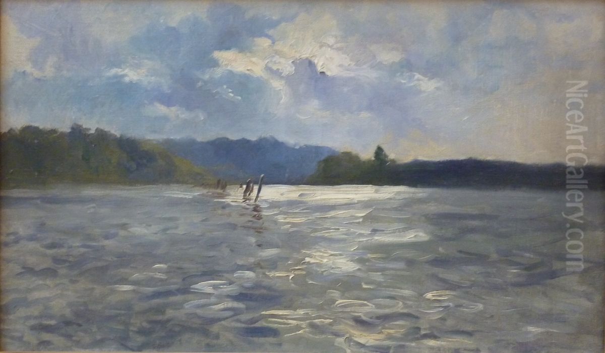 La Laita a maree haute Oil Painting by Paul Huet