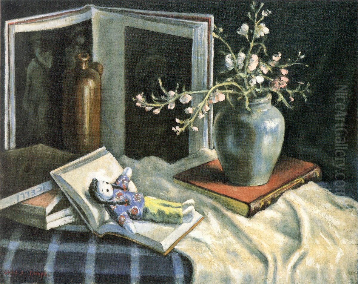 Still Life Oil Painting by Haga Junroku