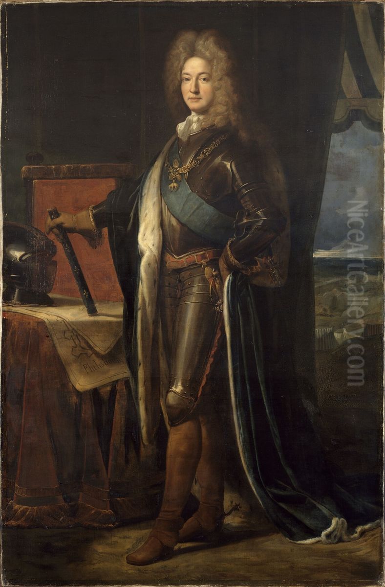 Portrait of Adrien-Maurice de Noailles (1678-1766) Oil Painting by Francois de Troy