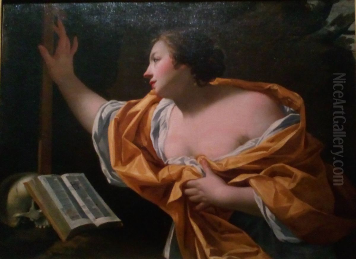 La Madeleine repentante Oil Painting by Simon Vouet