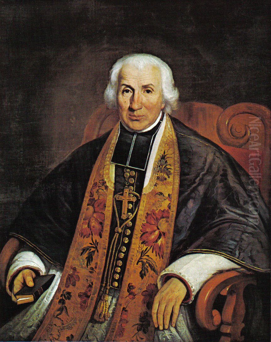 Portrait of Monseigneur Joseph Signay Oil Painting by Theophile Hamel