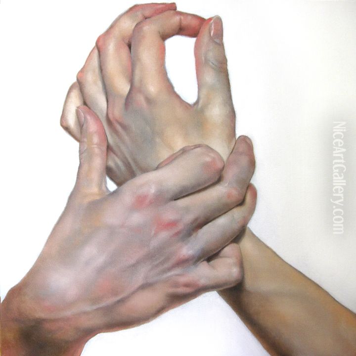 Hands #1, Oil Painting by Daniel Maidman