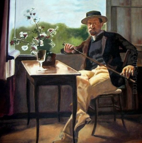 Portrait of George Pauli Oil Painting by Hanna Hirsch-Pauli