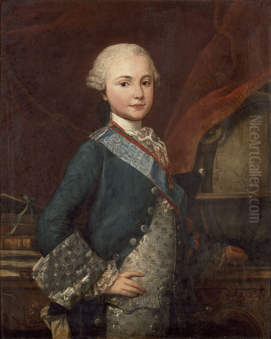 Ferdinand Ier de Parme Oil Painting by Francois-Hubert Drouais