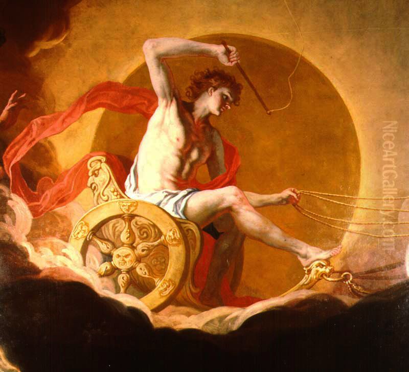 Helios on His Chariot Oil Painting by Hans Adam Weissenkircher