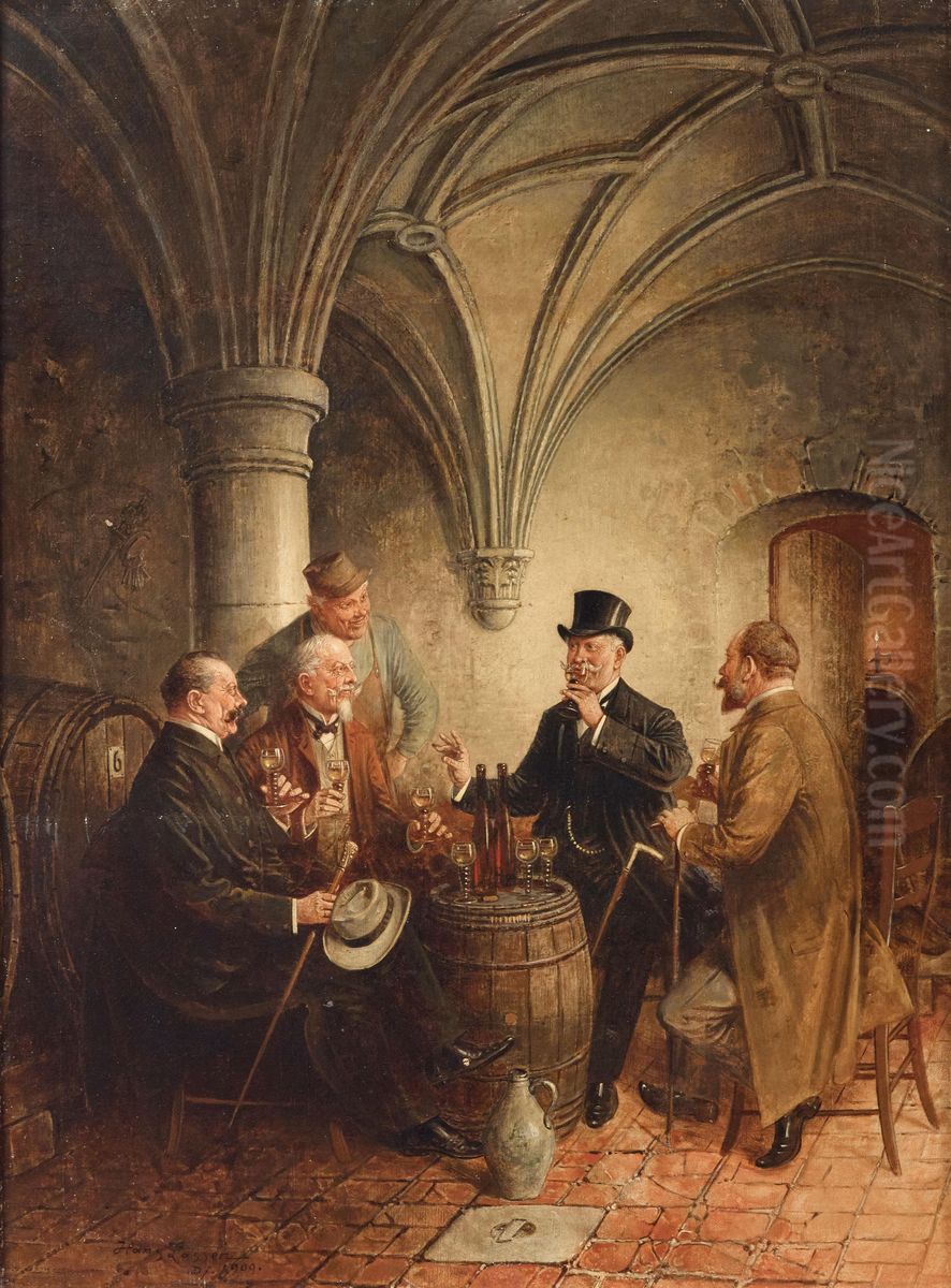 A Good Vintage Oil Painting by Hans August Lassen