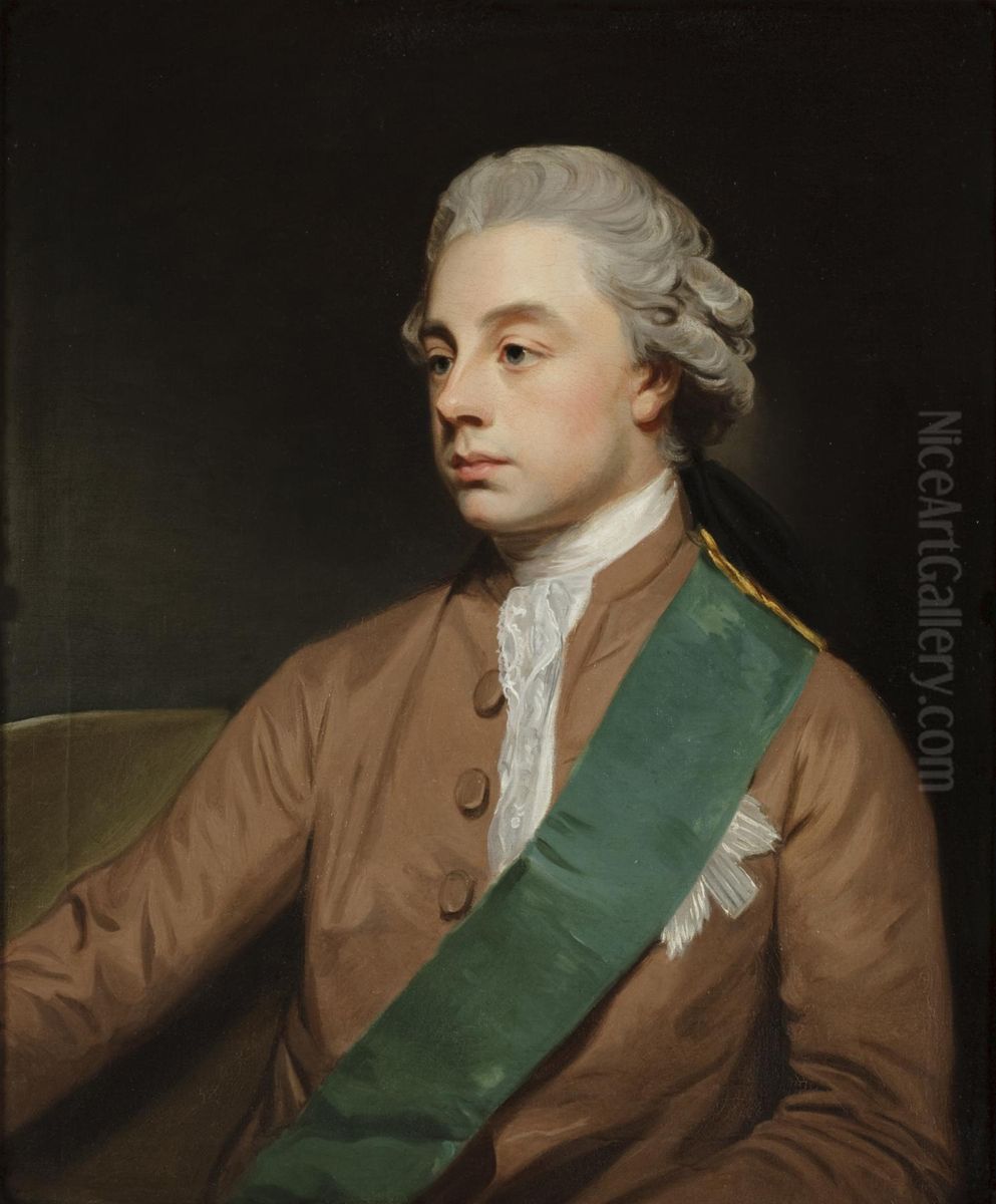 Portrait of Frederick Howard, Fifth Earl of Carlisle (1748-1825) Oil Painting by George Romney