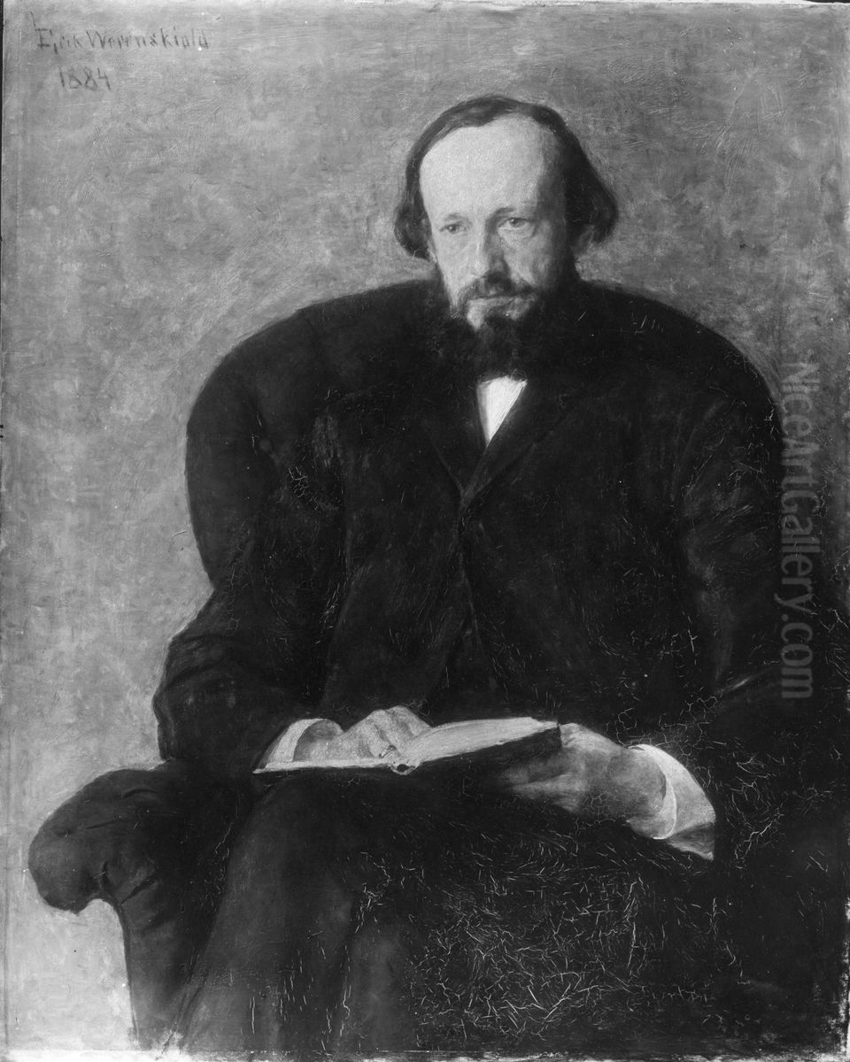 Jacob Jonathan Aars Oil Painting by Erik Werenskiold