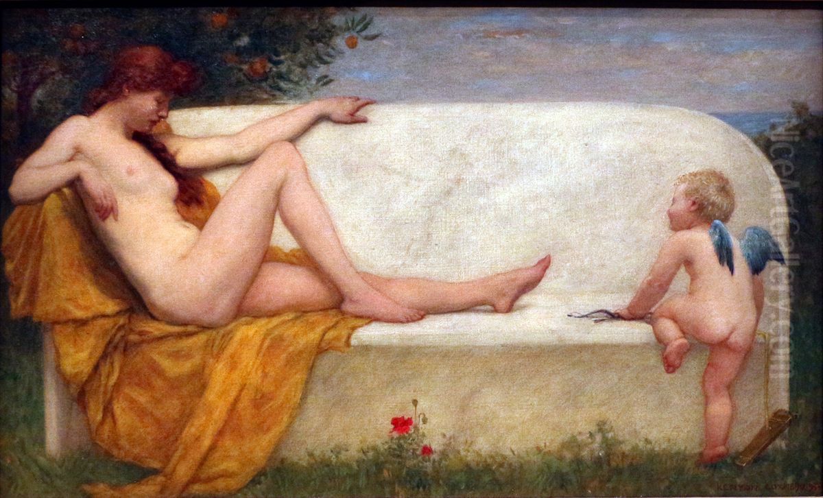 approccio di Amore Oil Painting by Kenyon Cox