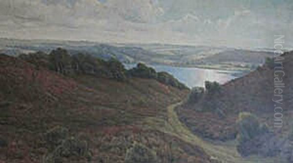 Landscape (1922) Oil Painting by Hans Agersnap