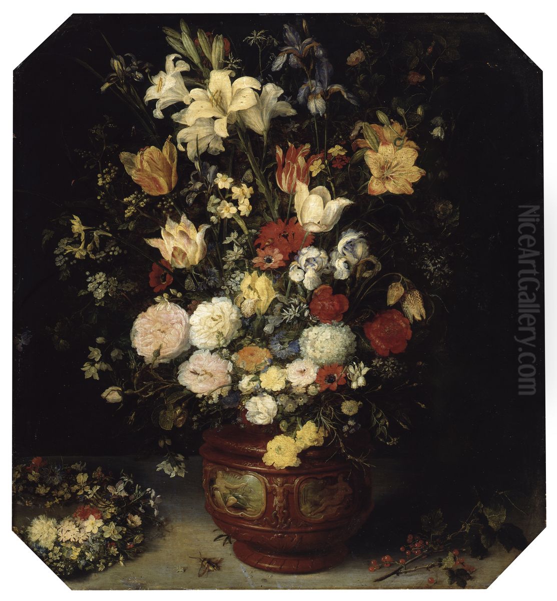 Bouquet of Flowers Oil Painting by Jan Brughel