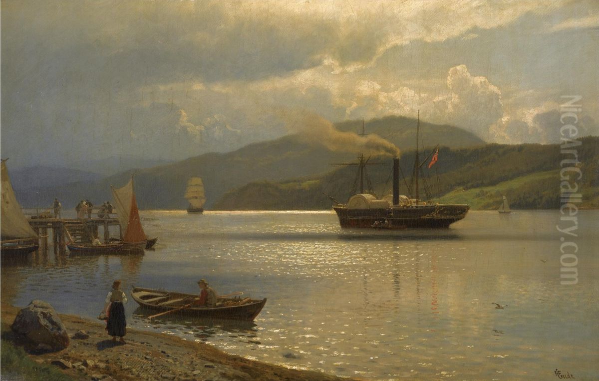 Landscape Oil Painting by Hans Gude