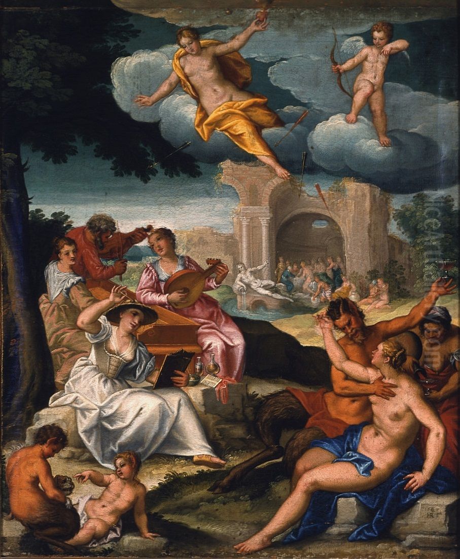 The Golden Age Oil Painting by Hans Rottenhammer