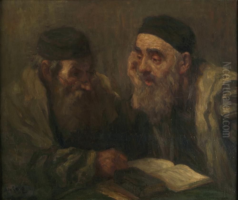 talmoedstudie Oil Painting by Maurits De Groot