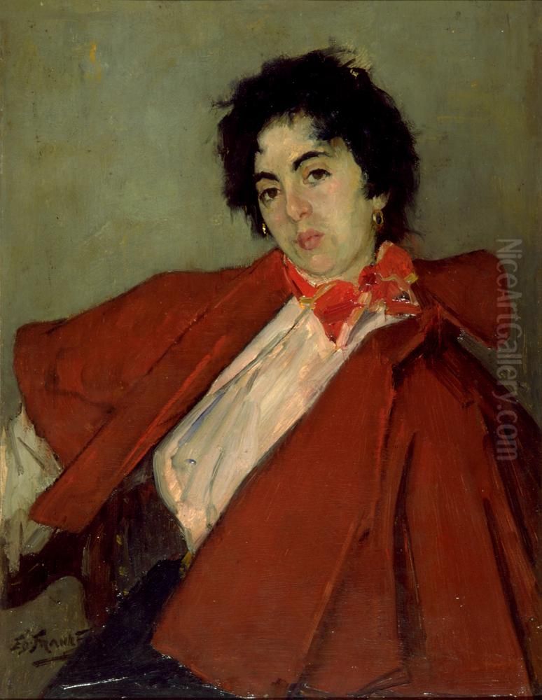 Therese Schwartze Oil Painting by Eduard Frankfort