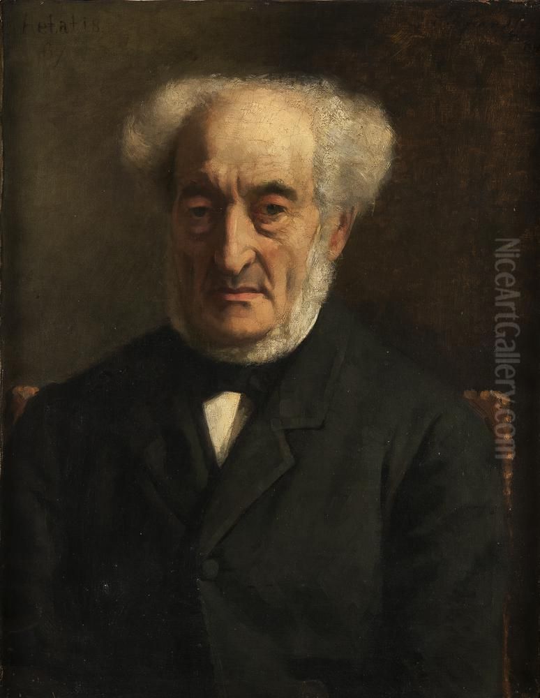Salomon Simon Frankfort Oil Painting by Eduard Frankfort