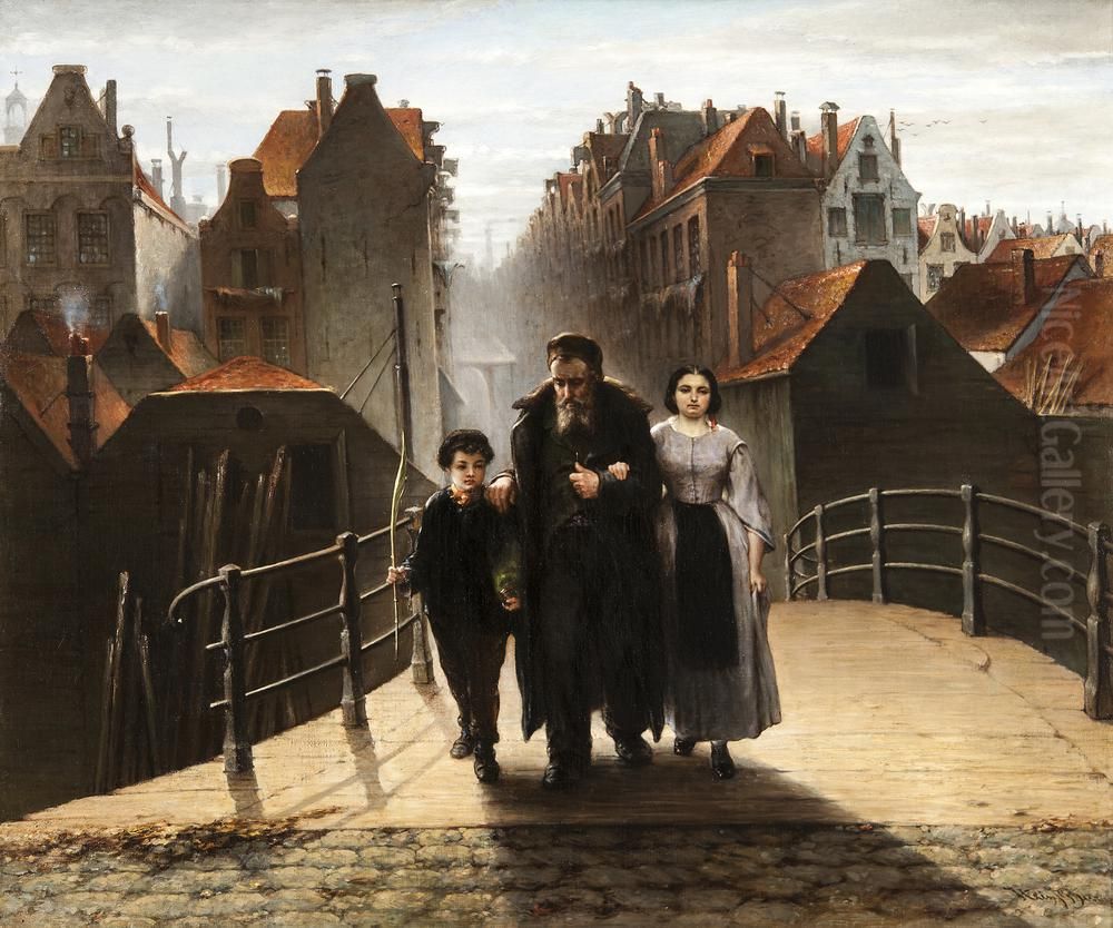 Loofhuttenfeest in den Vreemde Oil Painting by Hein Burgers