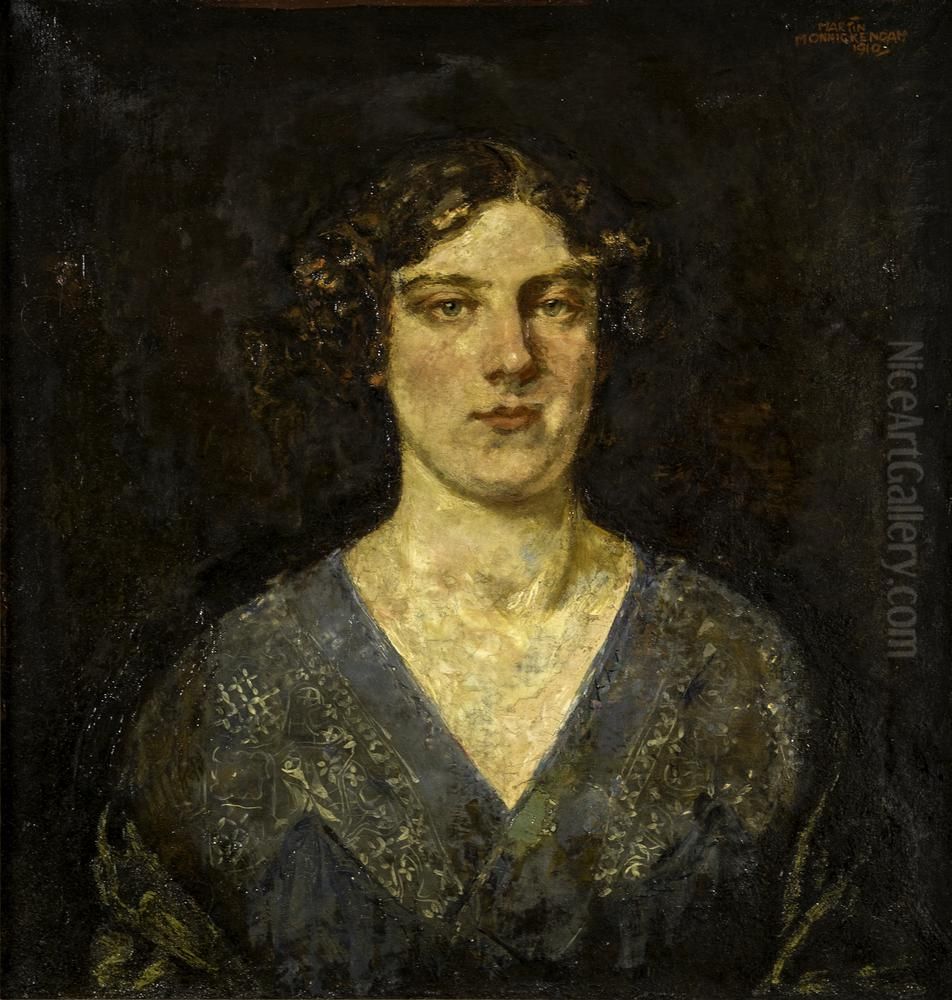 Portret Alice Monnickendam Oil Painting by Martin Monnickendam