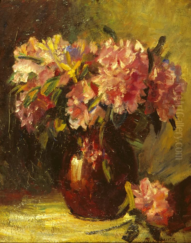 Vaas met bloemen Oil Painting by Baruch Laguna