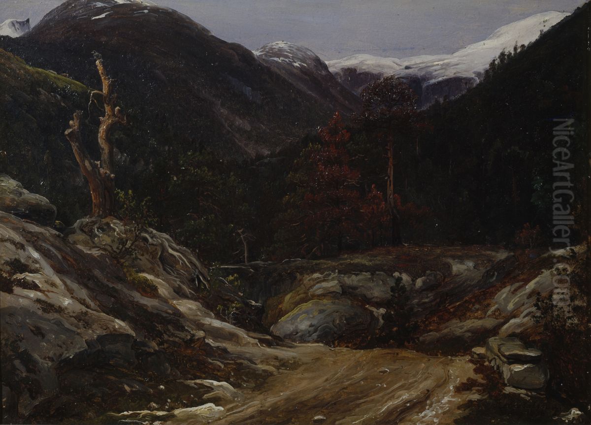 From Romsdal Oil Painting by Thomas Fearnley