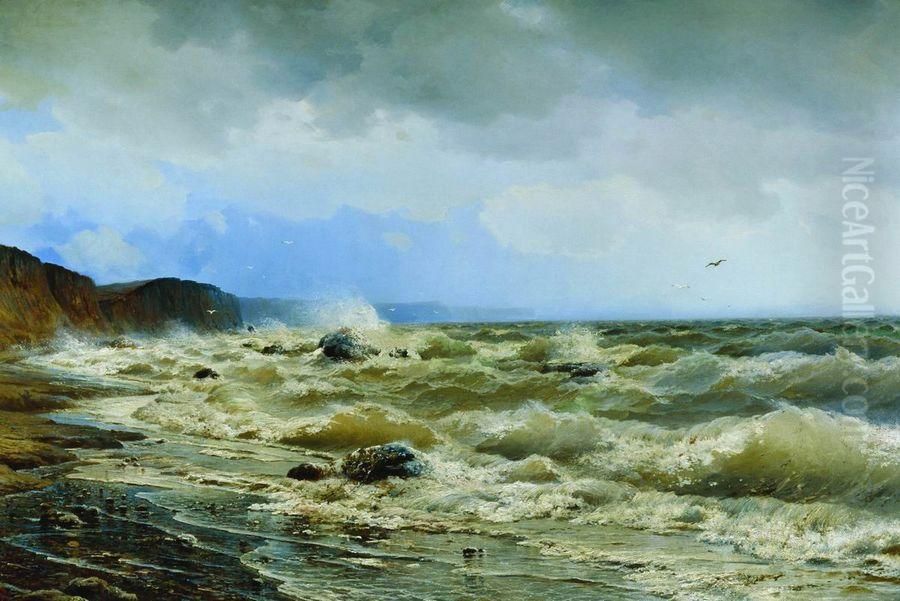 Ochakov Pier Oil Painting by Rufin Sudkovsky