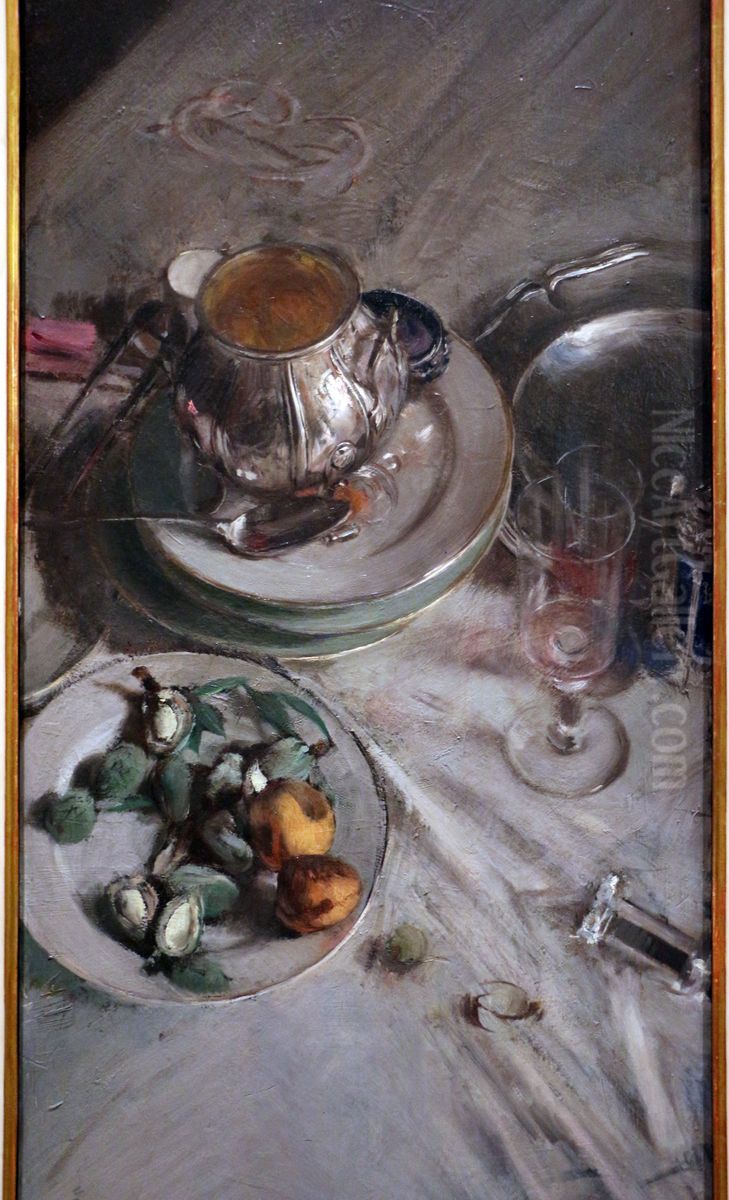 Un coin de la table du peintre Oil Painting by Giovanni Boldini