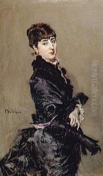 Portrait de Cecilia de Madrazo Fortuny Oil Painting by Giovanni Boldini