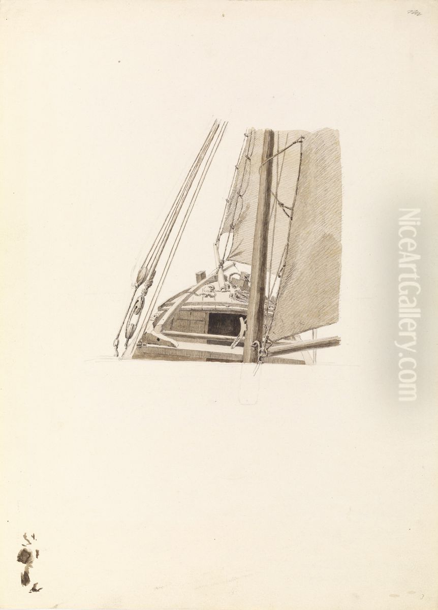 Etude d'atelier pour Sur le voilier Oil Painting by Caspar David Friedrich