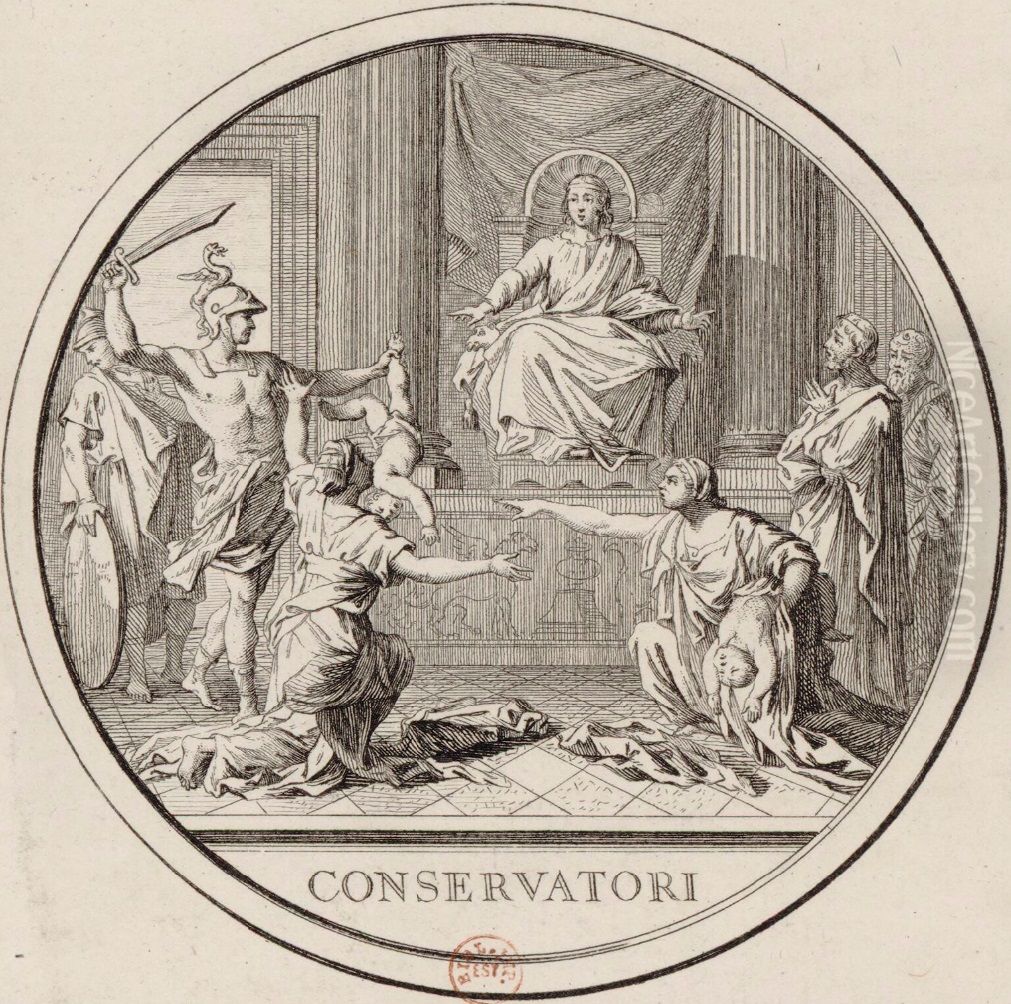 Le Jugement de Salomon Oil Painting by Nicolas Poussin