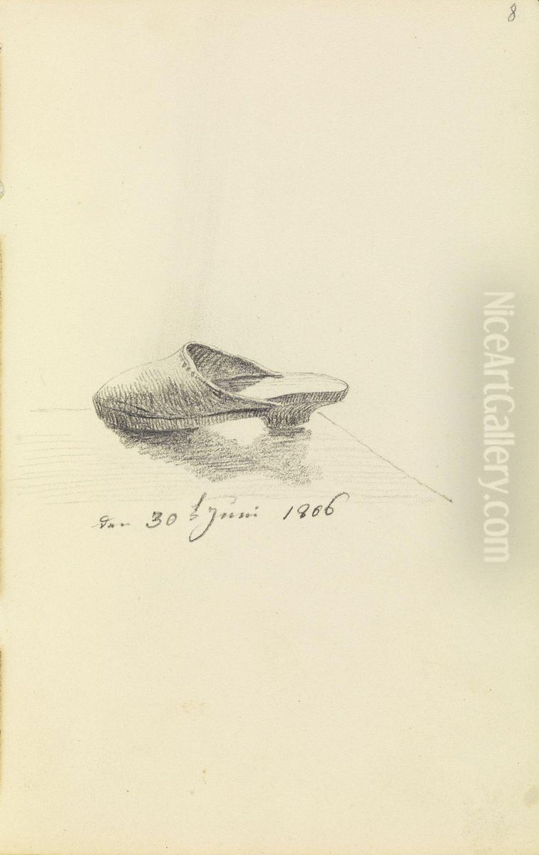 Studie eines Holzpantoffels Oil Painting by Caspar David Friedrich