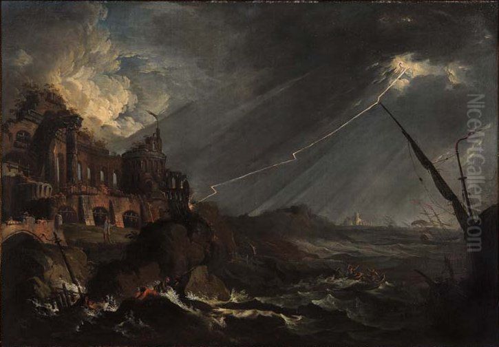 The Tempest Oil Painting by Francesco Fidanza