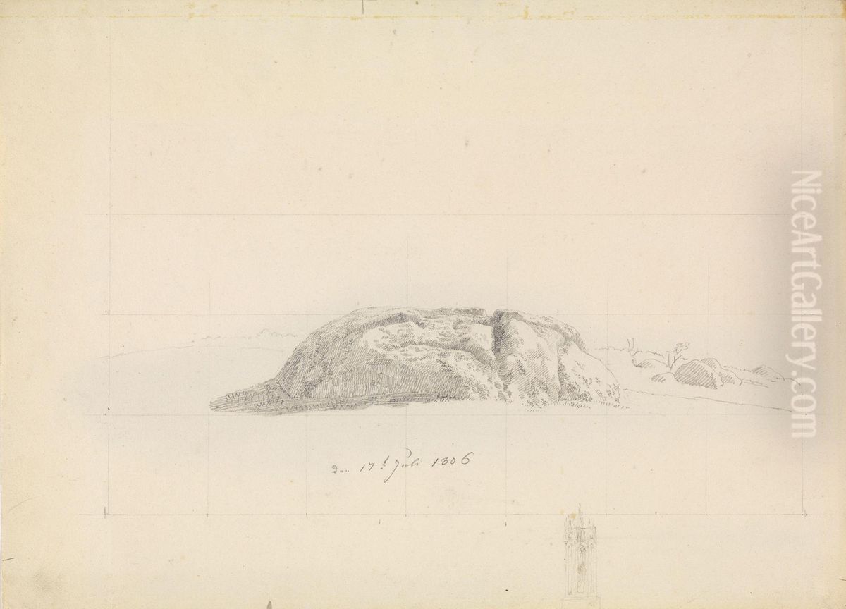 Opferstein bei Quoltitz Oil Painting by Caspar David Friedrich