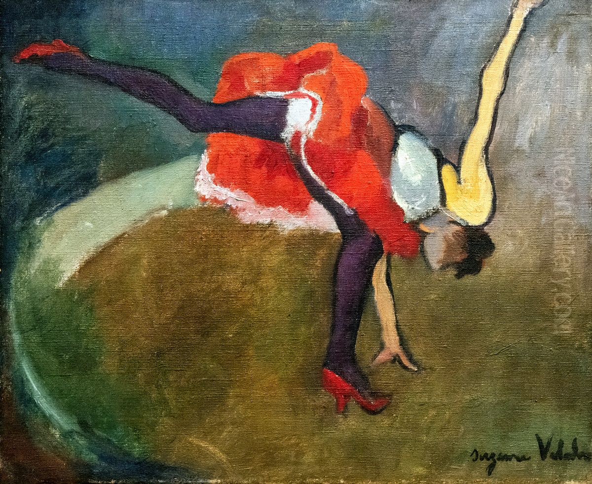 The Acrobat , or  The WheelFrancais:L'Acrobate, ouLa RoueItaliano:L'Acrobata, oLa Ruota Oil Painting by Suzanne Valadon
