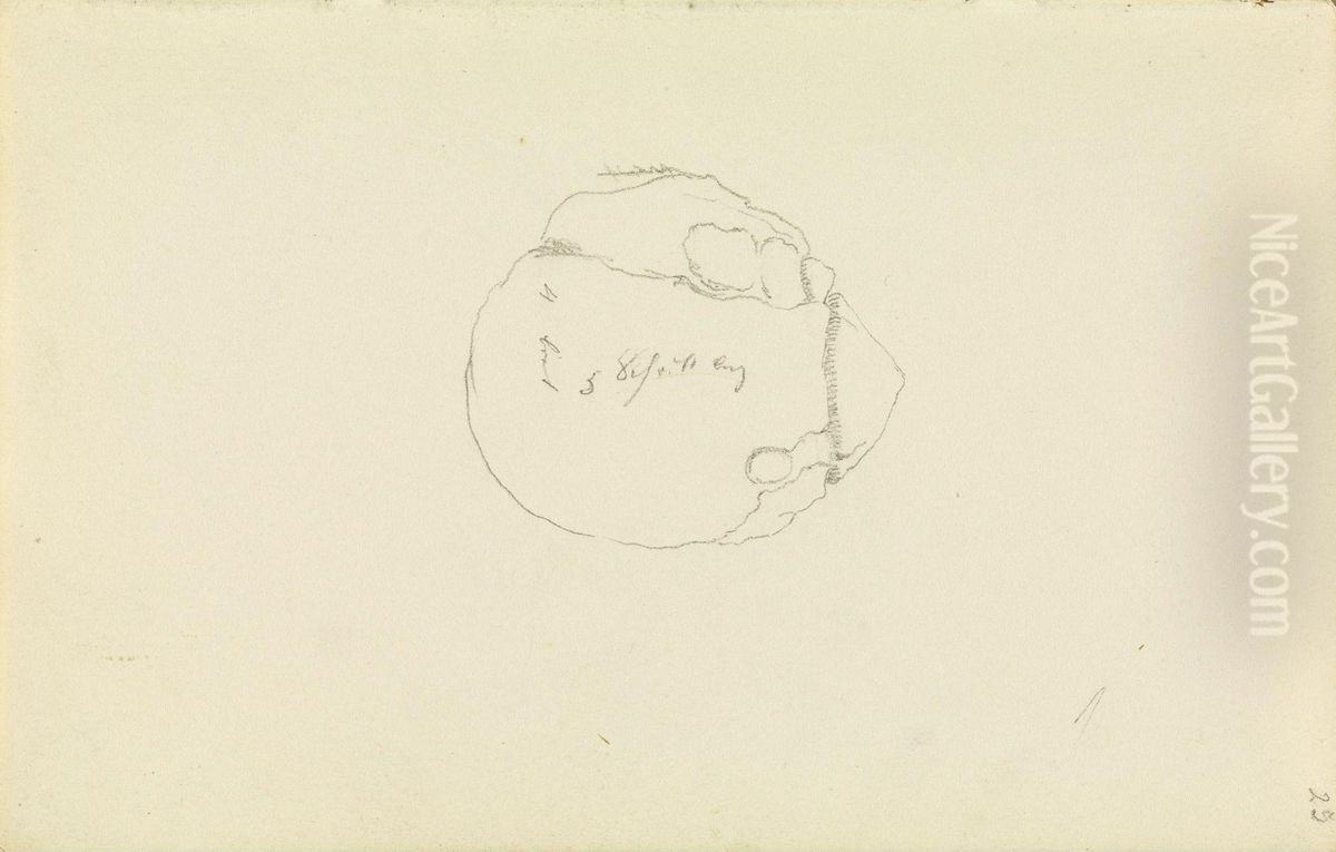 Grundriss eines Hunengrabes auf Rugen Oil Painting by Caspar David Friedrich