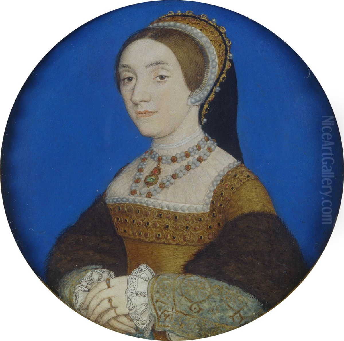 Portrait of a Lady, perhaps Katherine Howard Oil Painting by Hans Holbein the Younger