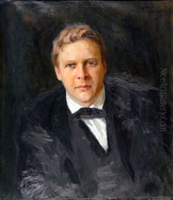 Portrait of Fyodor Chaliapin Oil Painting by Nikolai Dmitriyevich Kuznetsov