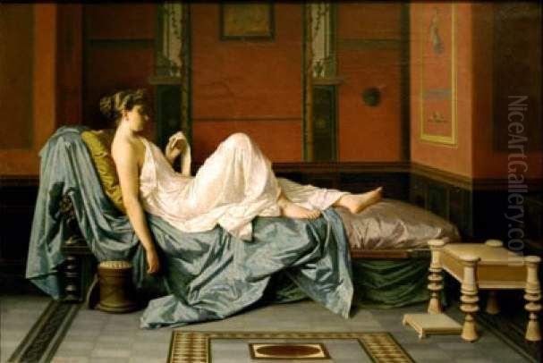 La Pompeiana Oil Painting by Federico Maldarelli