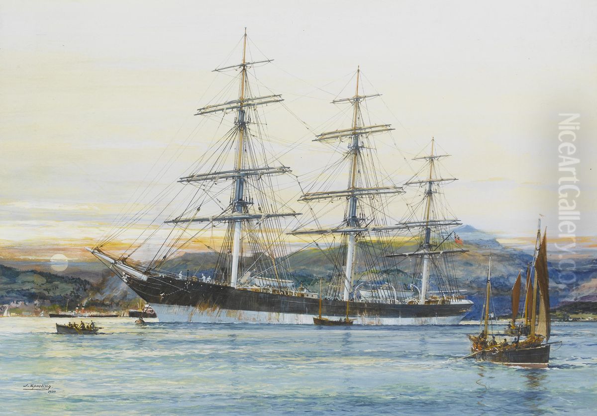 The square-rigged Australian clipper ,,Old Kensington