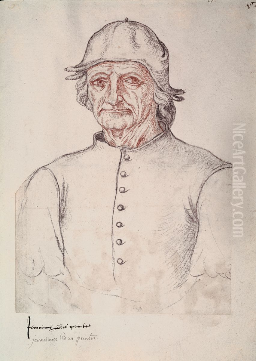 Portrait of Hieronymus Bosch Oil Painting by Jacques Le Boucq