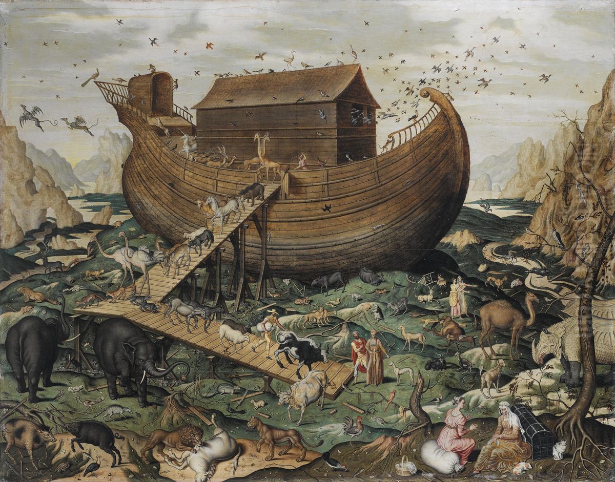 Noah's ark on the Mount Ararat Oil Painting by Simon De Myle