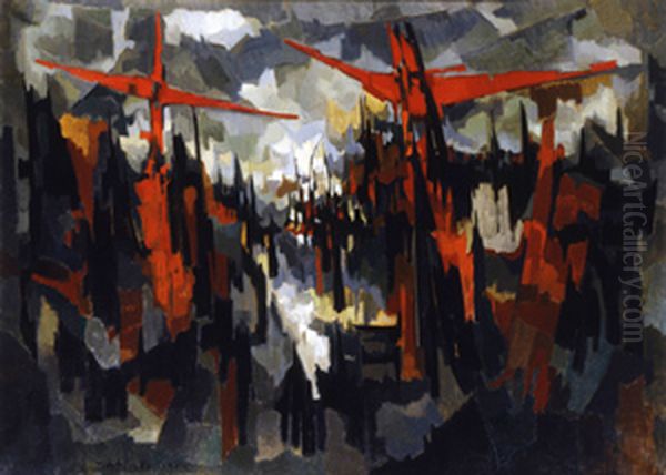 Golgotha Oil Painting by unknown