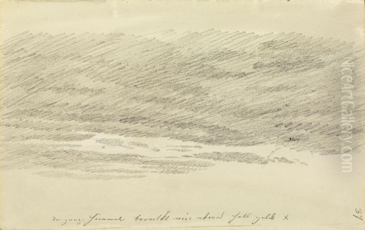 Wolkenstudie Oil Painting by Caspar David Friedrich