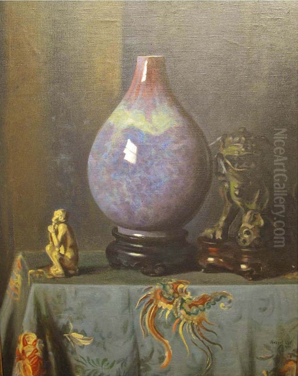 Gifts from Empress Cixi II Oil Painting by Hubert Vos