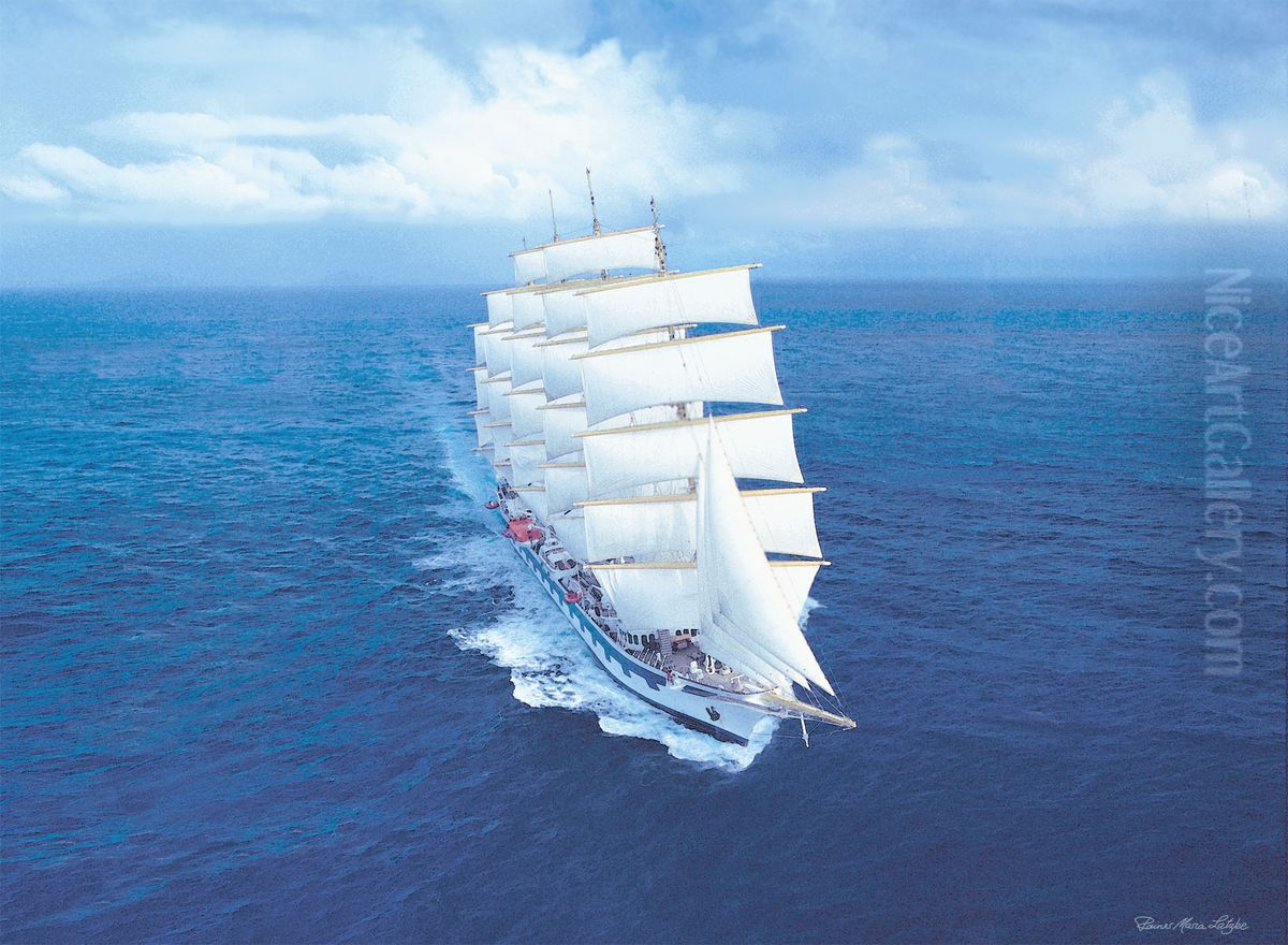 Royal Clipper Oil Painting by Rainer Maria Latzke