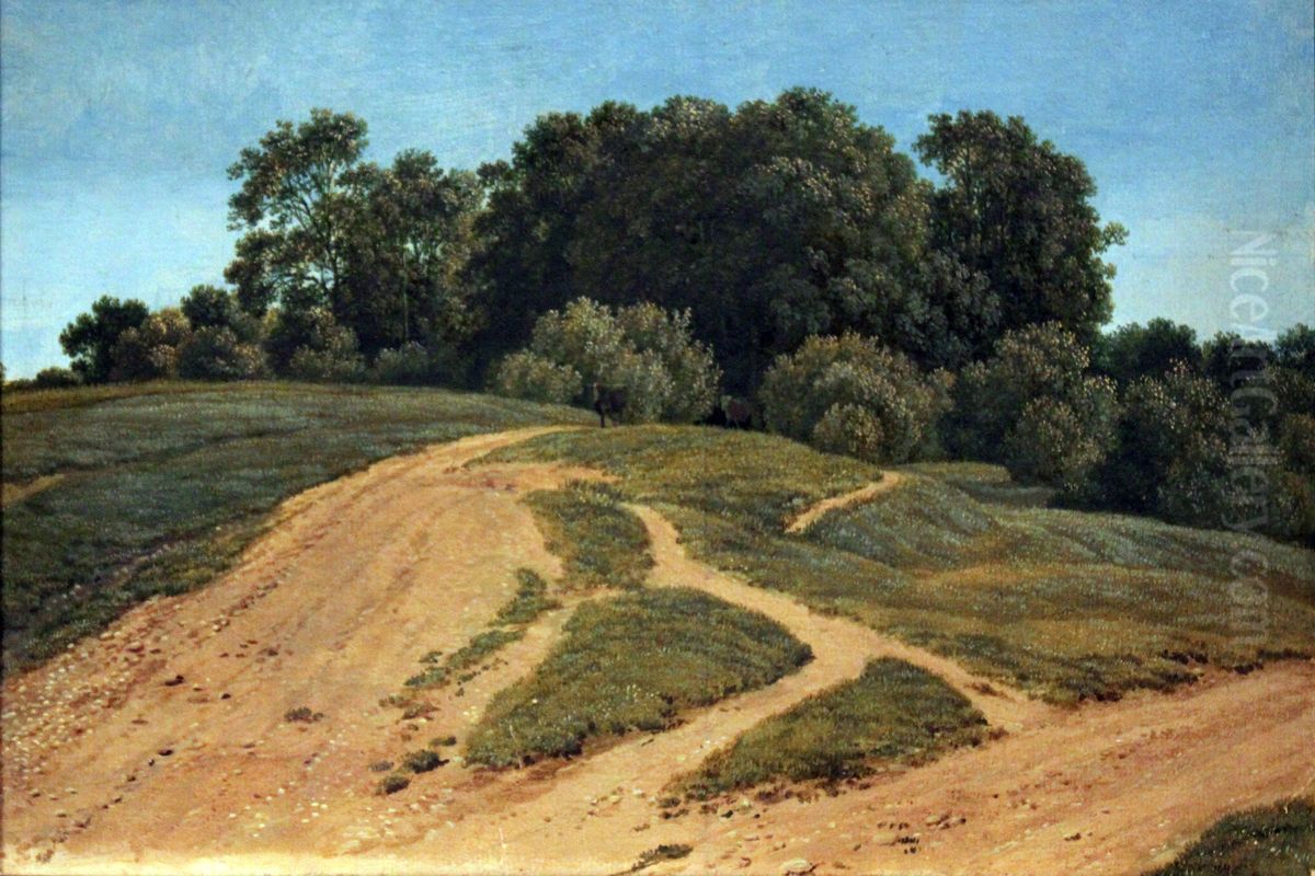 Country Lane Oil Painting by Wilhelm von Kobell (1766-1853)